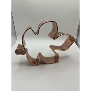 Cookie Cutter Copper Leaf Shaped Heavy Weight 6" X‎ 3.75" Fall/Thanksgiving